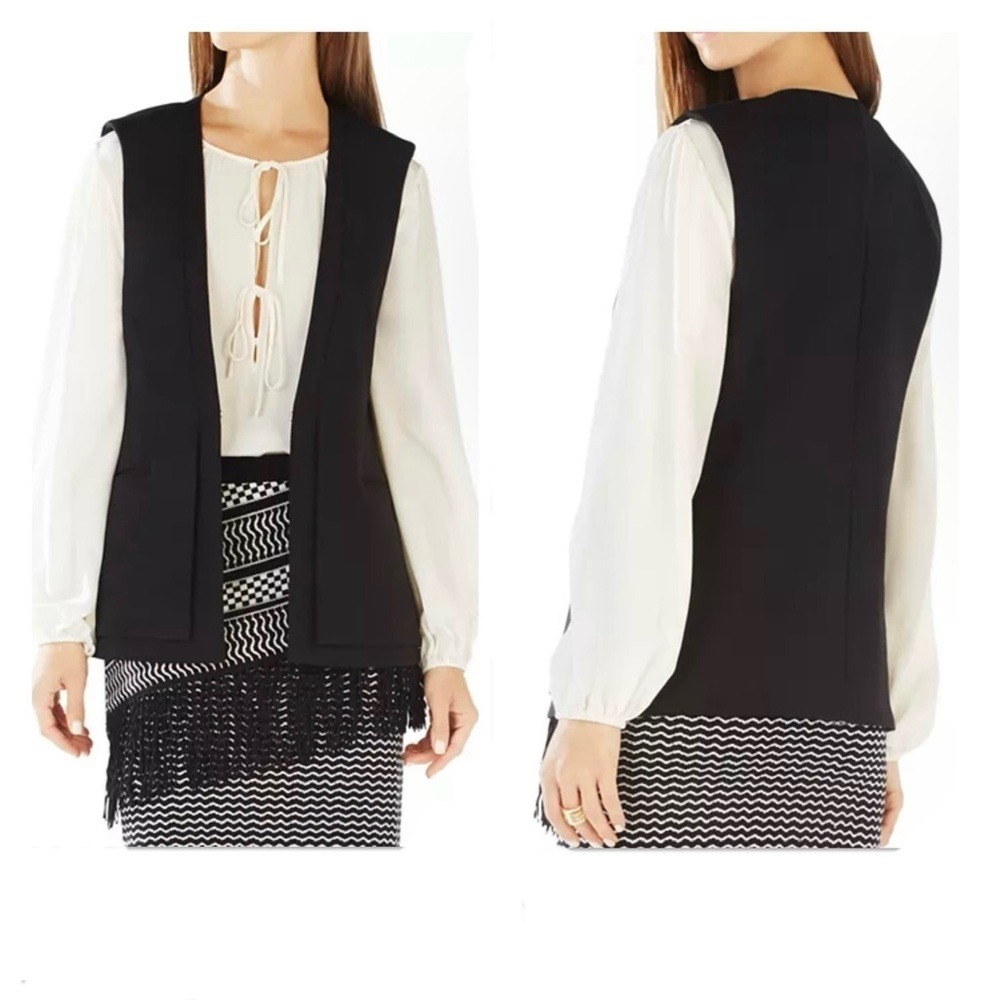 BCBGMaxAzria Eddie Black Vest